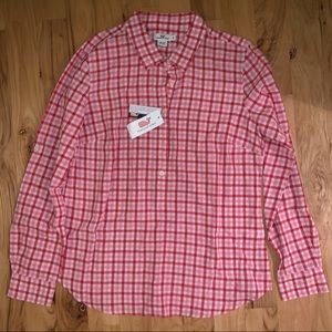 Vineyard Vines Gingham Popover - NEW WITH TAGS